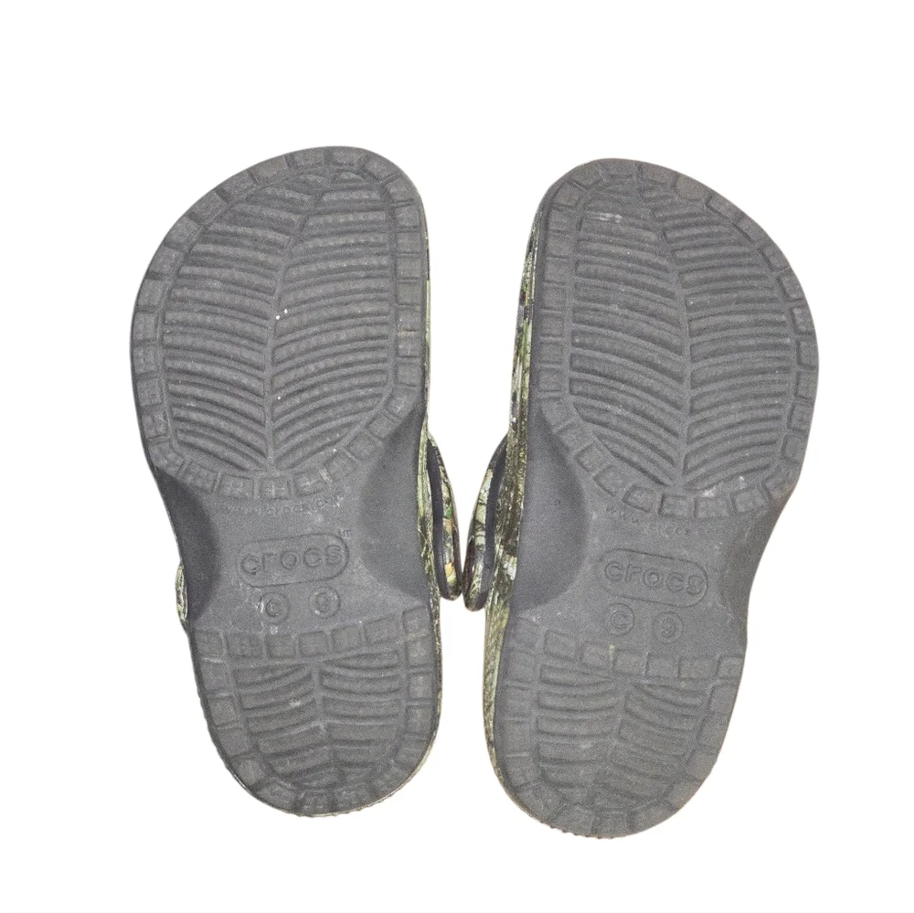 CROCS Classic Clogs Kids Reeltree Camouflage Shoes Size 9 - Picture 5 of 6